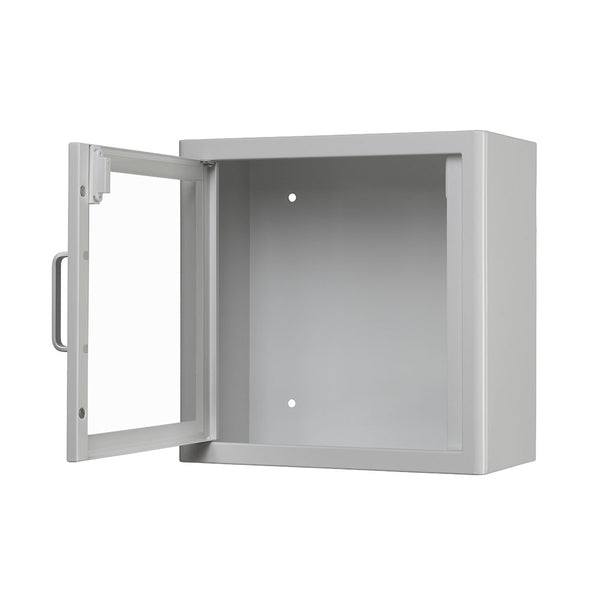 The ARKY Indoor Cabinet White, opened.