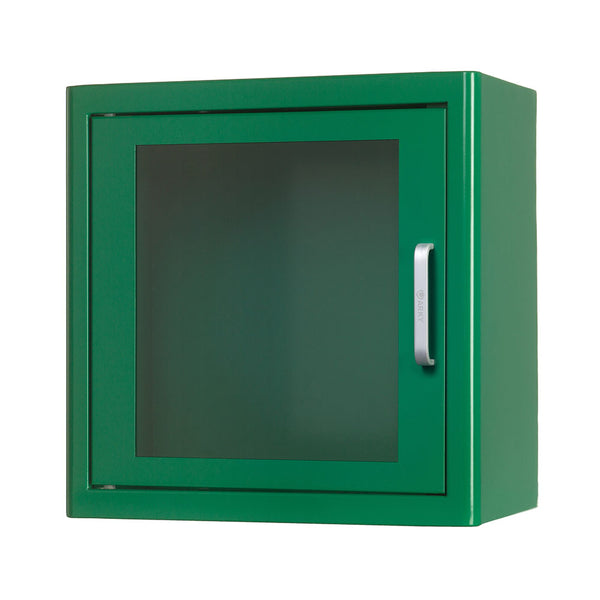 The ARKY Indoor Cabinet Green, closed.