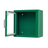 The ARKY Indoor Cabinet Green, opened.