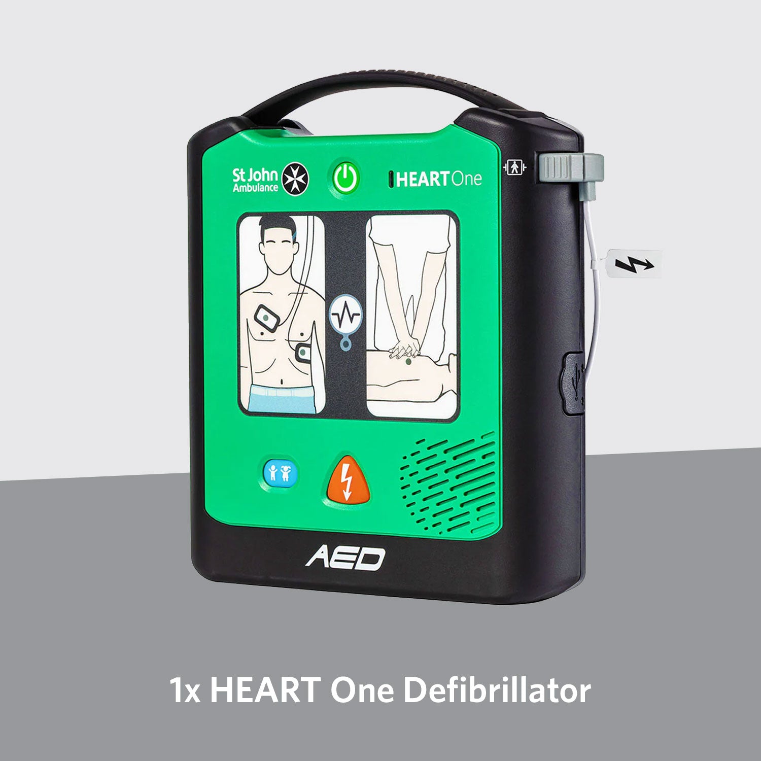 St John Ambulance Heart One Semi Automatic Defibrillator Bundle with Carry Case