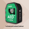 iPAD SP1 Fully Automatic Defibrillator Bundle with LifeVault Locked Cabinet
