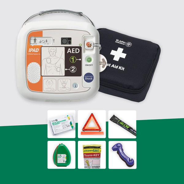 Motoring First Aid Bundle + iPAD NFK200 Defibrillator