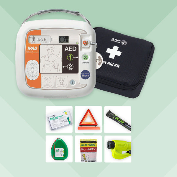 Motoring First Aid Bundle + iPAD NFK200 Defibrillator