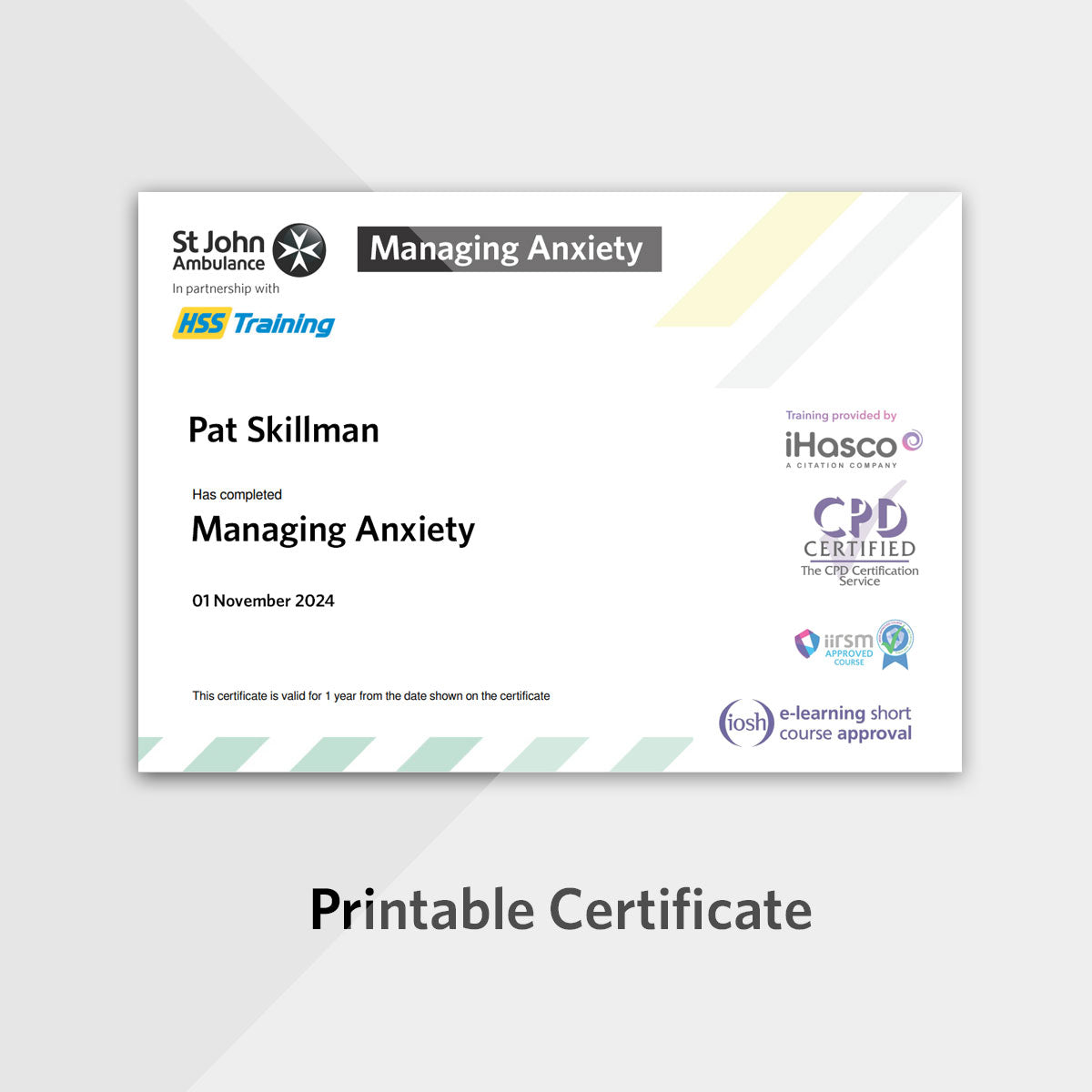 Managing Anxiety eLearning