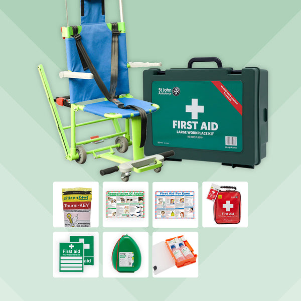 Retail First Aid Bundle + Evacusafe Evacuation Chair