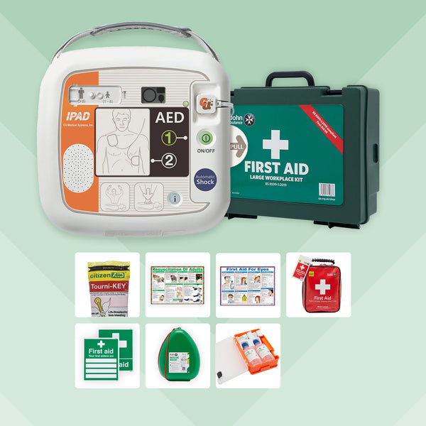 Retail First Aid Bundle + iPAD NFK200 Defibrillator