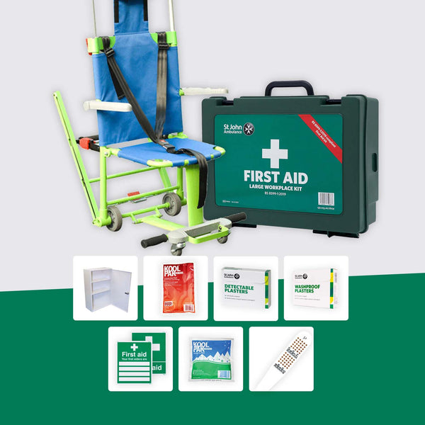 Schools First Aid Bundle + Evacusafe Evacuation Chair