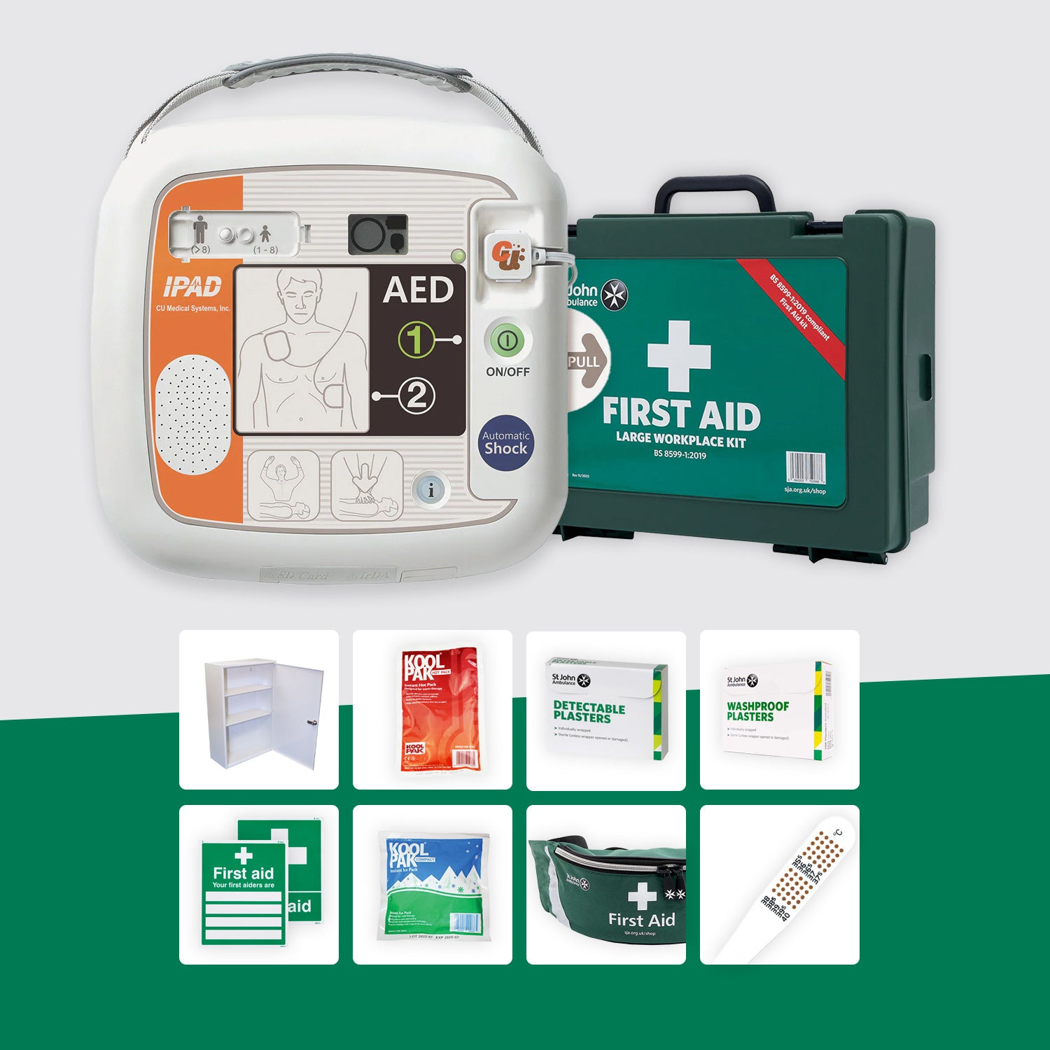 Schools First Aid Bundle + iPAD NFK200 Defibrillator