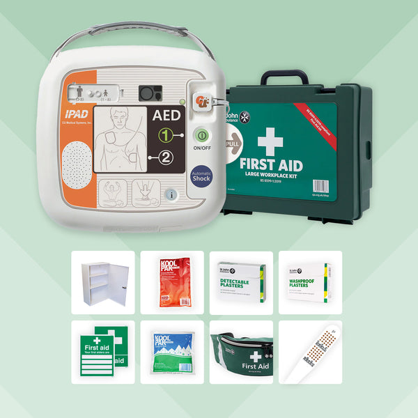 Schools First Aid Bundle + iPAD NFK200 Defibrillator