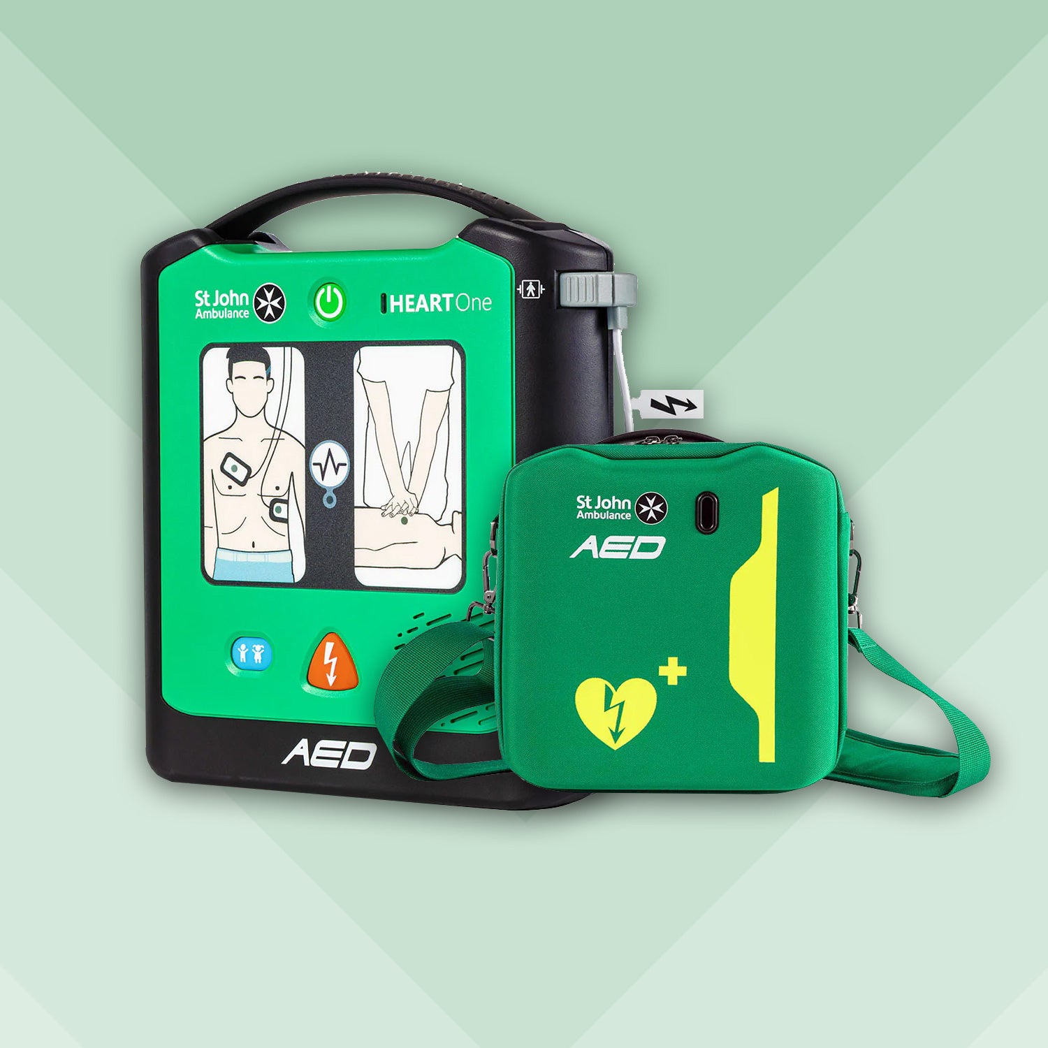 HEART One Semi Automatic Defibrillator Bundle with Carry Case