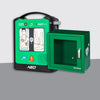 St John Ambulance Heart One Semi Automatic Defibrillator Bundle with Alarmed Internal Cabinet