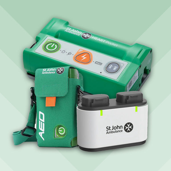 HEART Pocket Semi Automatic Defibrillator Bundle with Case and Rechargable Batteries