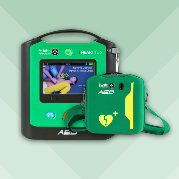 HEART Two Semi Automatic Defibrillator Bundle with Carry Case