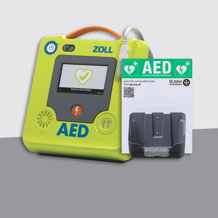 ZOLL AED 3 Semi Automatic Defibrillator Bundle with Bracket