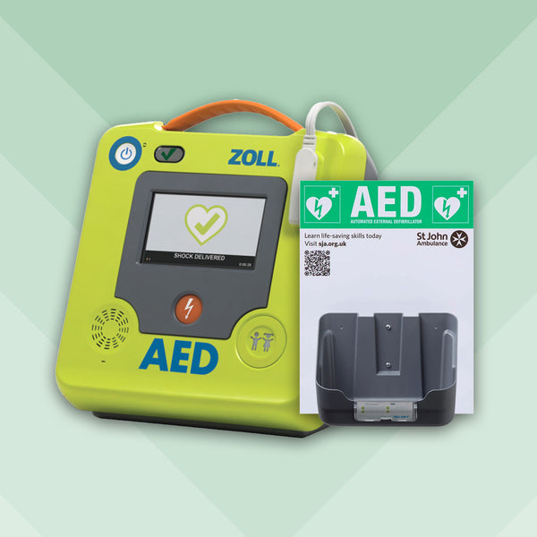 ZOLL AED 3 Semi Automatic Defibrillator Bundle with Bracket
