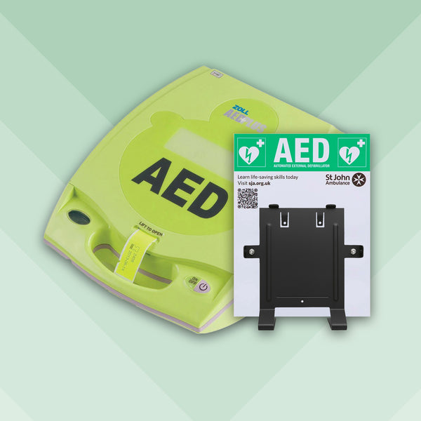 ZOLL AED PLUS Fully Automatic Defibrillator Bundle with Bracket