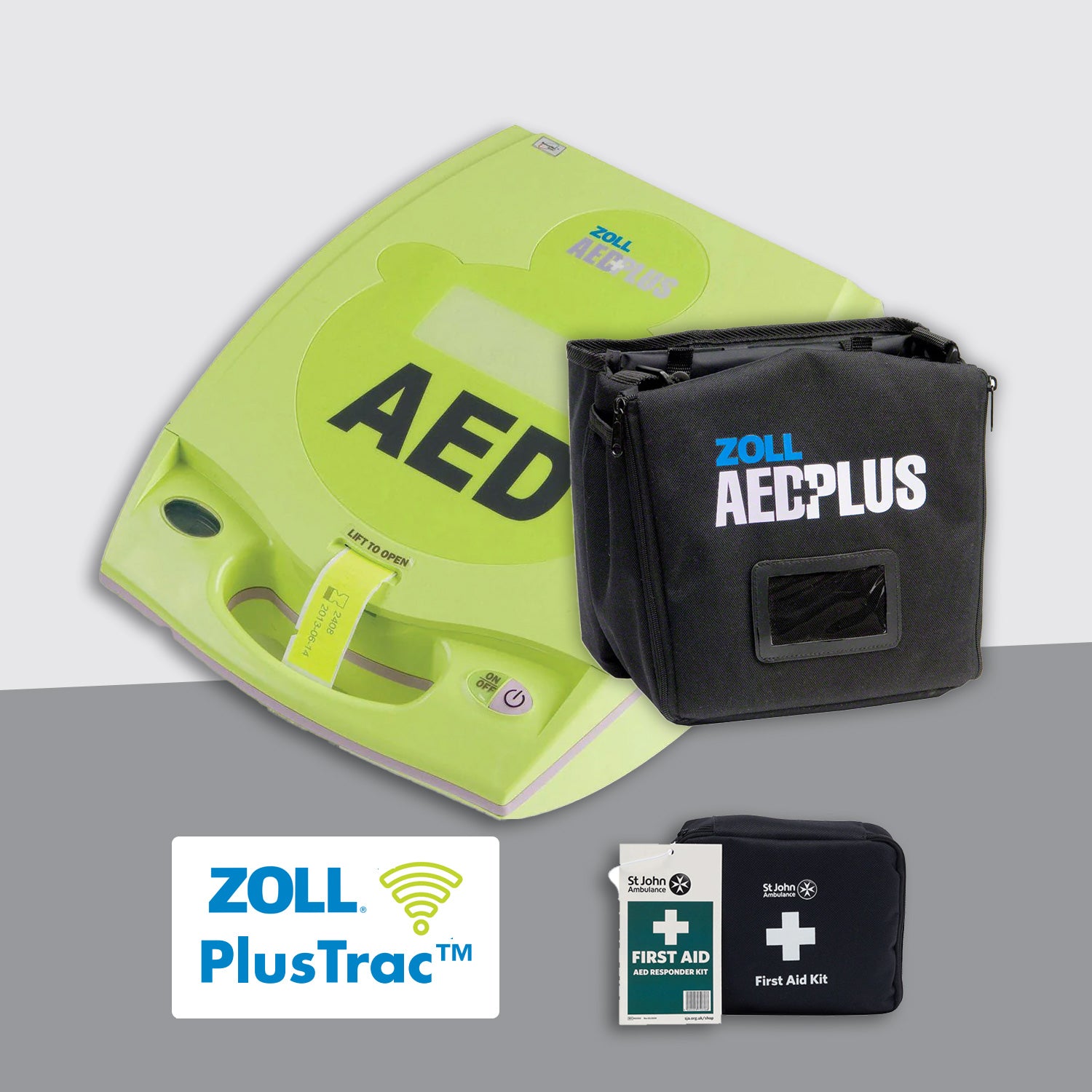 ZOLL AED PLUS Fully Automatic Defibrillator Premium Bundle with Carry Case