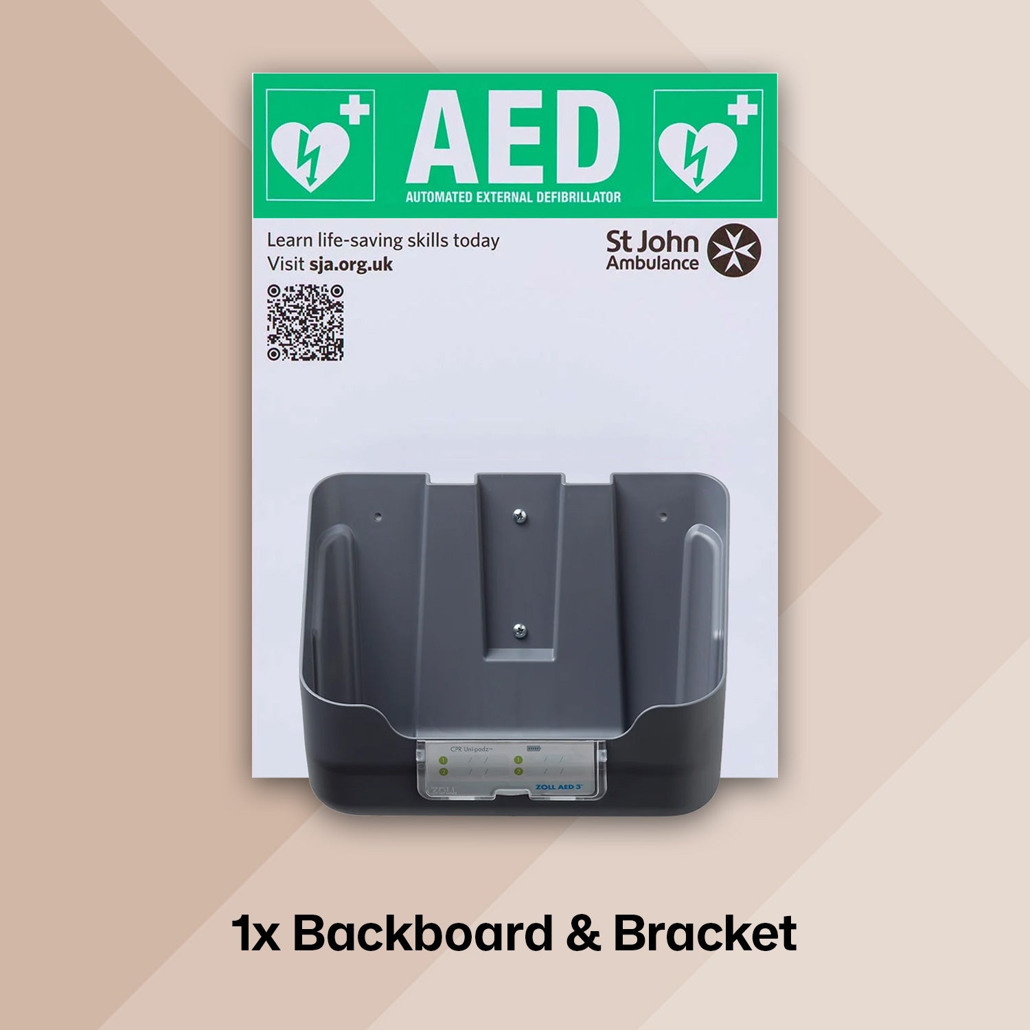ZOLL AED 3 Semi Automatic Defibrillator Bundle with Bracket