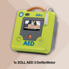 ZOLL AED 3 Semi Automatic Defibrillator Bundle with External Unlocked Cabinet