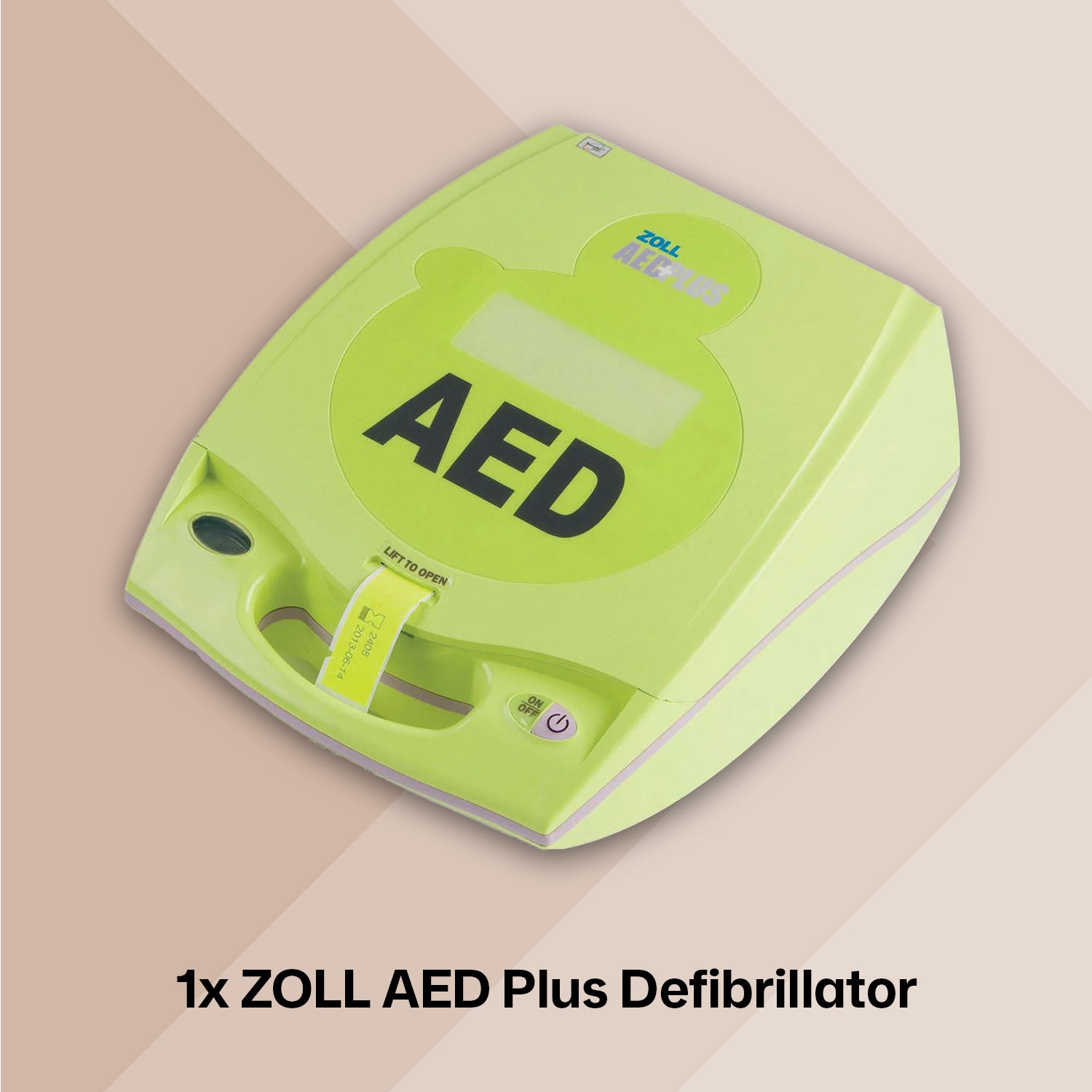ZOLL AED PLUS Fully Automatic Defibrillator Bundle with External Unlocked Cabinet